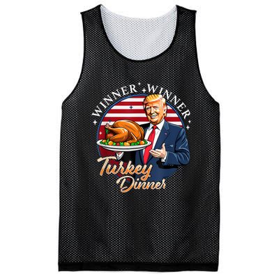 Humor Funny Trump Winner Winner Turkey Dinner Thanksgiving Mesh Reversible Basketball Jersey Tank