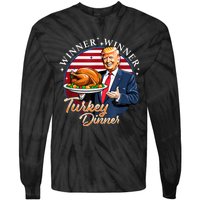 Humor Funny Trump Winner Winner Turkey Dinner Thanksgiving Tie-Dye Long Sleeve Shirt