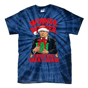 Humor Funny Trump Winner Winner Christmas Great Again Tie-Dye T-Shirt