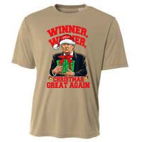 Humor Funny Trump Winner Winner Christmas Great Again Cooling Performance Crew T-Shirt