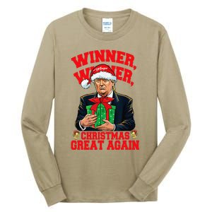 Humor Funny Trump Winner Winner Christmas Great Again Tall Long Sleeve T-Shirt