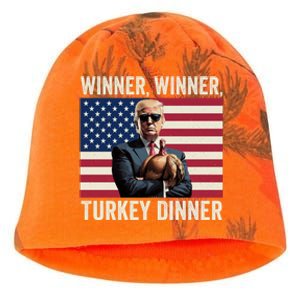 Humor Funny Trump Winner Winner Turkey Dinner Thanksgiving Gift Kati - Camo Knit Beanie