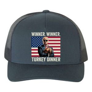 Humor Funny Trump Winner Winner Turkey Dinner Thanksgiving Gift Yupoong Adult 5-Panel Trucker Hat