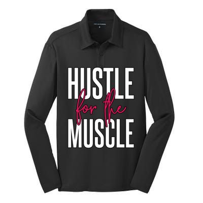 Hustle For The Muscle Gift Silk Touch Performance Long Sleeve Polo