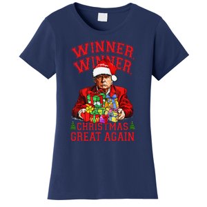 Humor Funny Trump Winner Winner Christmas Great Again Women's T-Shirt