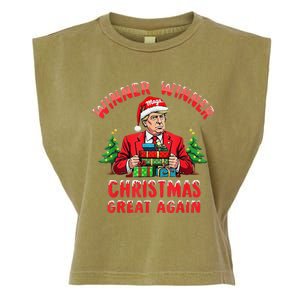 Humor Funny Trump Winner Winner Christmas Great Again Garment-Dyed Women's Muscle Tee