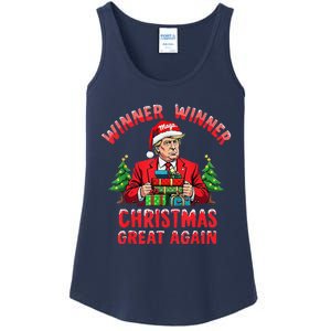 Humor Funny Trump Winner Winner Christmas Great Again Ladies Essential Tank