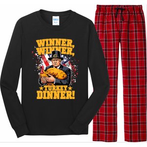 Humor Funny Trump Winner Winner Turkey Dinner Thanksgiving Meaningful Gift Long Sleeve Pajama Set