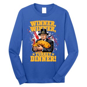 Humor Funny Trump Winner Winner Turkey Dinner Thanksgiving Meaningful Gift Long Sleeve Shirt