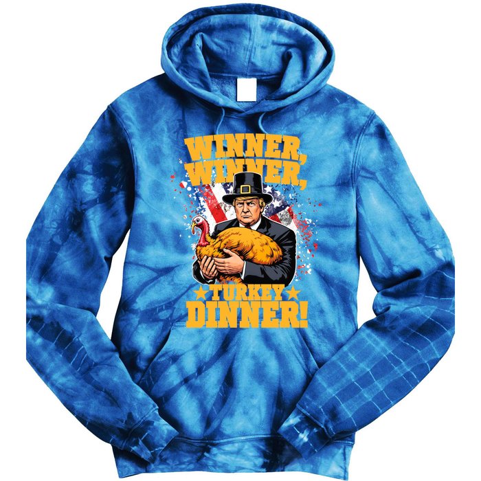 Humor Funny Trump Winner Winner Turkey Dinner Thanksgiving Meaningful Gift Tie Dye Hoodie