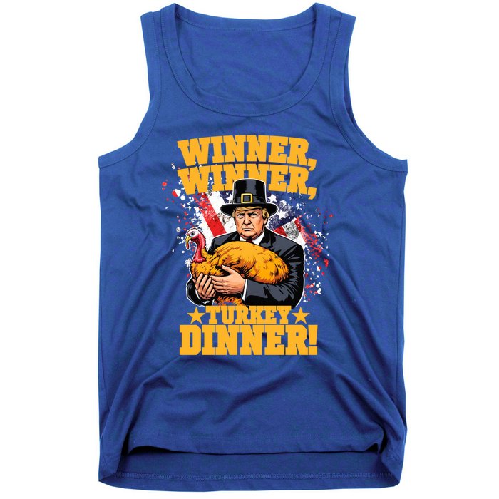 Humor Funny Trump Winner Winner Turkey Dinner Thanksgiving Meaningful Gift Tank Top