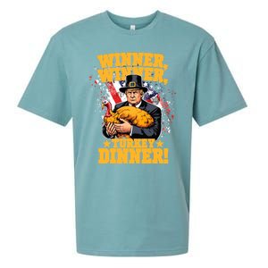 Humor Funny Trump Winner Winner Turkey Dinner Thanksgiving Meaningful Gift Sueded Cloud Jersey T-Shirt