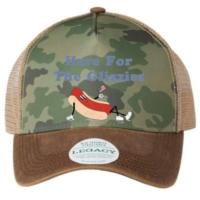 Here For The Glizzies 4th Of July Legacy Tie Dye Trucker Hat