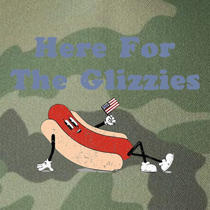 Here For The Glizzies 4th Of July Legacy Tie Dye Trucker Hat
