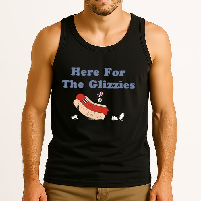 Here For The Glizzies 4th Of July Tank Top
