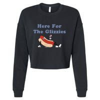 Here For The Glizzies 4th Of July Cropped Pullover Crew