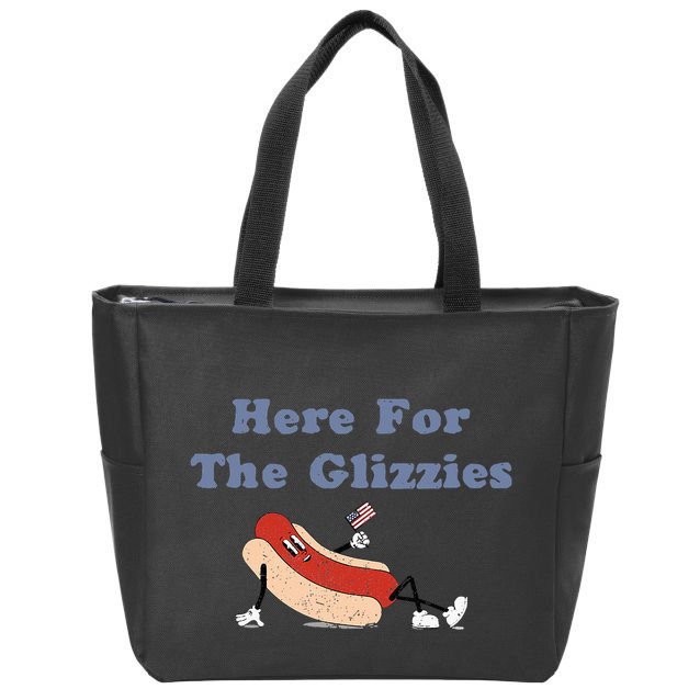 Here For The Glizzies 4th Of July Zip Tote Bag