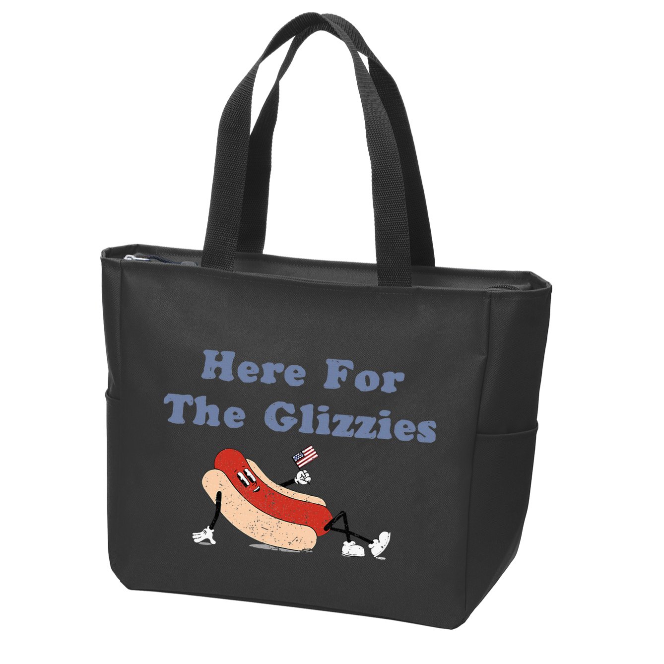 Here For The Glizzies 4th Of July Zip Tote Bag