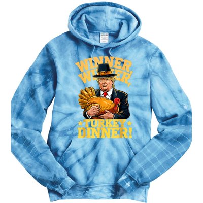 Humor Funny Trump Winner Winner Turkey Dinner Thanksgiving Tie Dye Hoodie