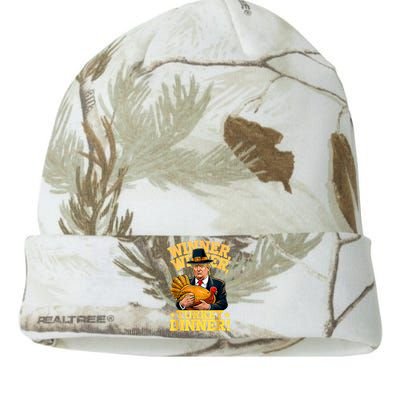 Humor Funny Trump Winner Winner Turkey Dinner Thanksgiving Kati Licensed 12" Camo Beanie