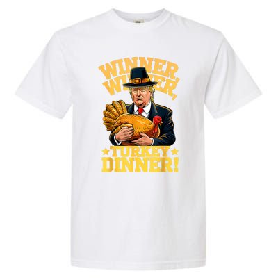 Humor Funny Trump Winner Winner Turkey Dinner Thanksgiving Garment-Dyed Heavyweight T-Shirt