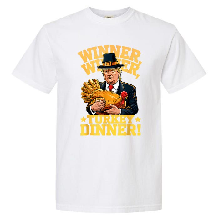 Humor Funny Trump Winner Winner Turkey Dinner Thanksgiving Garment-Dyed Heavyweight T-Shirt