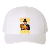 Humor Funny Trump Winner Winner Turkey Dinner Thanksgiving Yupoong Adult 5-Panel Trucker Hat