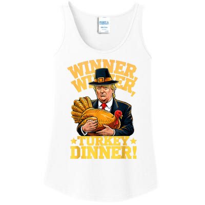 Humor Funny Trump Winner Winner Turkey Dinner Thanksgiving Ladies Essential Tank