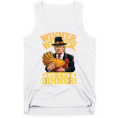 Humor Funny Trump Winner Winner Turkey Dinner Thanksgiving Tank Top