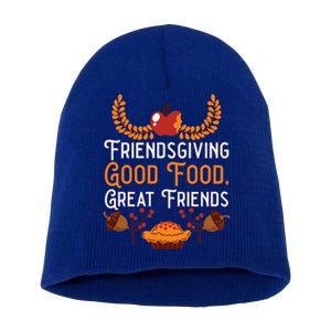 Happy Friendsgiving Thanksgiving Friends Holiday Friendship Great Gift Short Acrylic Beanie