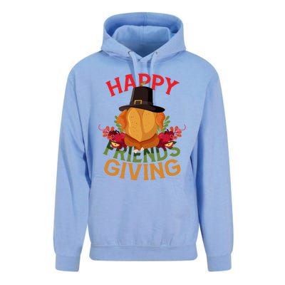 Happy Friendsgiving Turkey Day Thanksgiving A Friends Giving Funny Gift Unisex Surf Hoodie