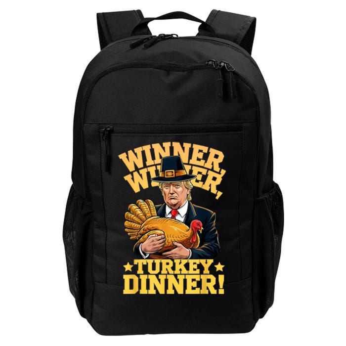 Humor Funny Trump Winner Winner Turkey Dinner Thanksgiving Daily Commute Backpack