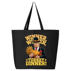 Humor Funny Trump Winner Winner Turkey Dinner Thanksgiving 25L Jumbo Tote