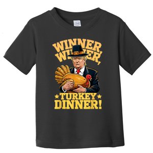 Humor Funny Trump Winner Winner Turkey Dinner Thanksgiving Toddler T-Shirt