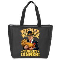 Humor Funny Trump Winner Winner Turkey Dinner Thanksgiving Zip Tote Bag