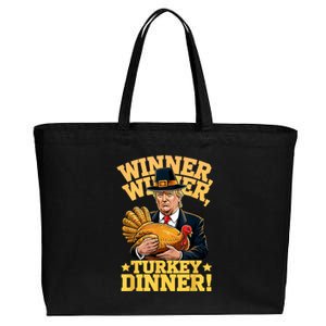 Humor Funny Trump Winner Winner Turkey Dinner Thanksgiving Cotton Canvas Jumbo Tote