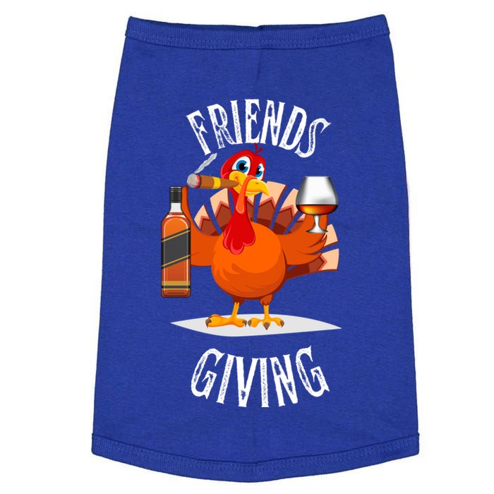 Happy Friendsgiving Turkey Friends Giving Funny Gift Doggie Tank