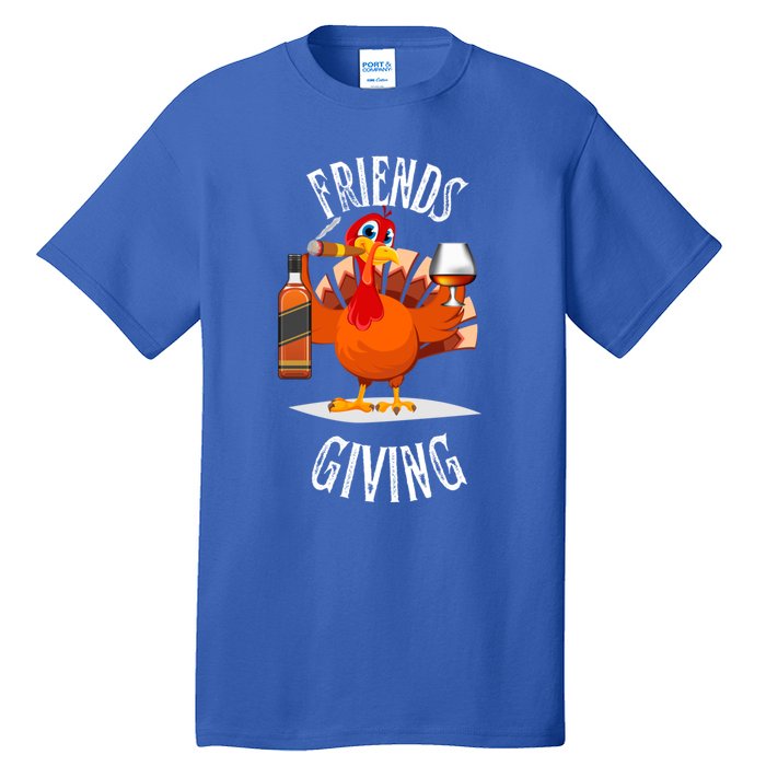 Happy Friendsgiving Turkey Friends Giving Funny Gift Tall T-Shirt