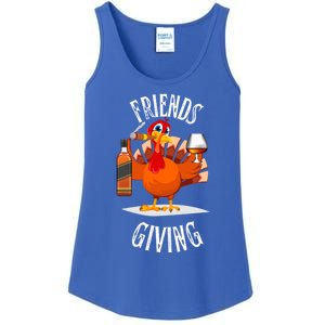 Happy Friendsgiving Turkey Friends Giving Funny Gift Ladies Essential Tank