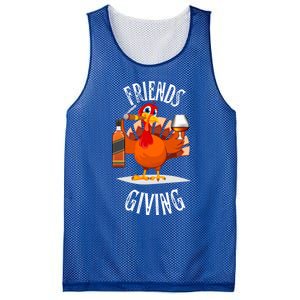 Happy Friendsgiving Turkey Friends Giving Funny Gift Mesh Reversible Basketball Jersey Tank