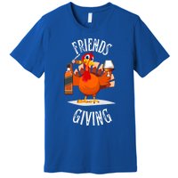 Happy Friendsgiving Turkey Friends Giving Funny Gift Premium T-Shirt