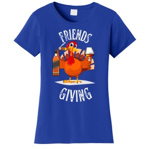 Happy Friendsgiving Turkey Friends Giving Funny Gift Women's T-Shirt