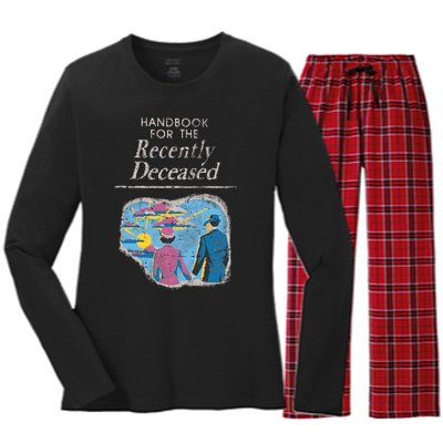 Handbook For The Recently Deceased Women's Long Sleeve Flannel Pajama Set 