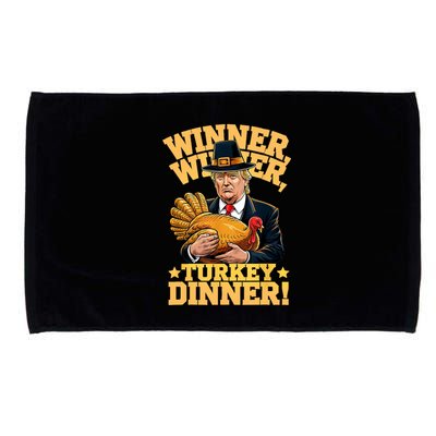 Humor Funny Trump Winner Winner Turkey Dinner Thanksgiving Microfiber Hand Towel