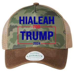 Hialeah For Trump 2024 Legacy Tie Dye Trucker Hat