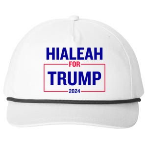 Hialeah For Trump 2024 Snapback Five-Panel Rope Hat