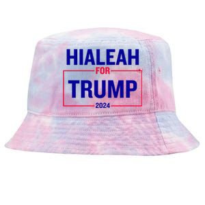 Hialeah For Trump 2024 Tie-Dyed Bucket Hat