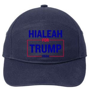 Hialeah For Trump 2024 7-Panel Snapback Hat