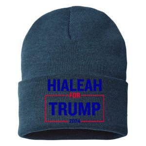 Hialeah For Trump 2024 Sustainable Knit Beanie