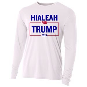 Hialeah For Trump 2024 Cooling Performance Long Sleeve Crew